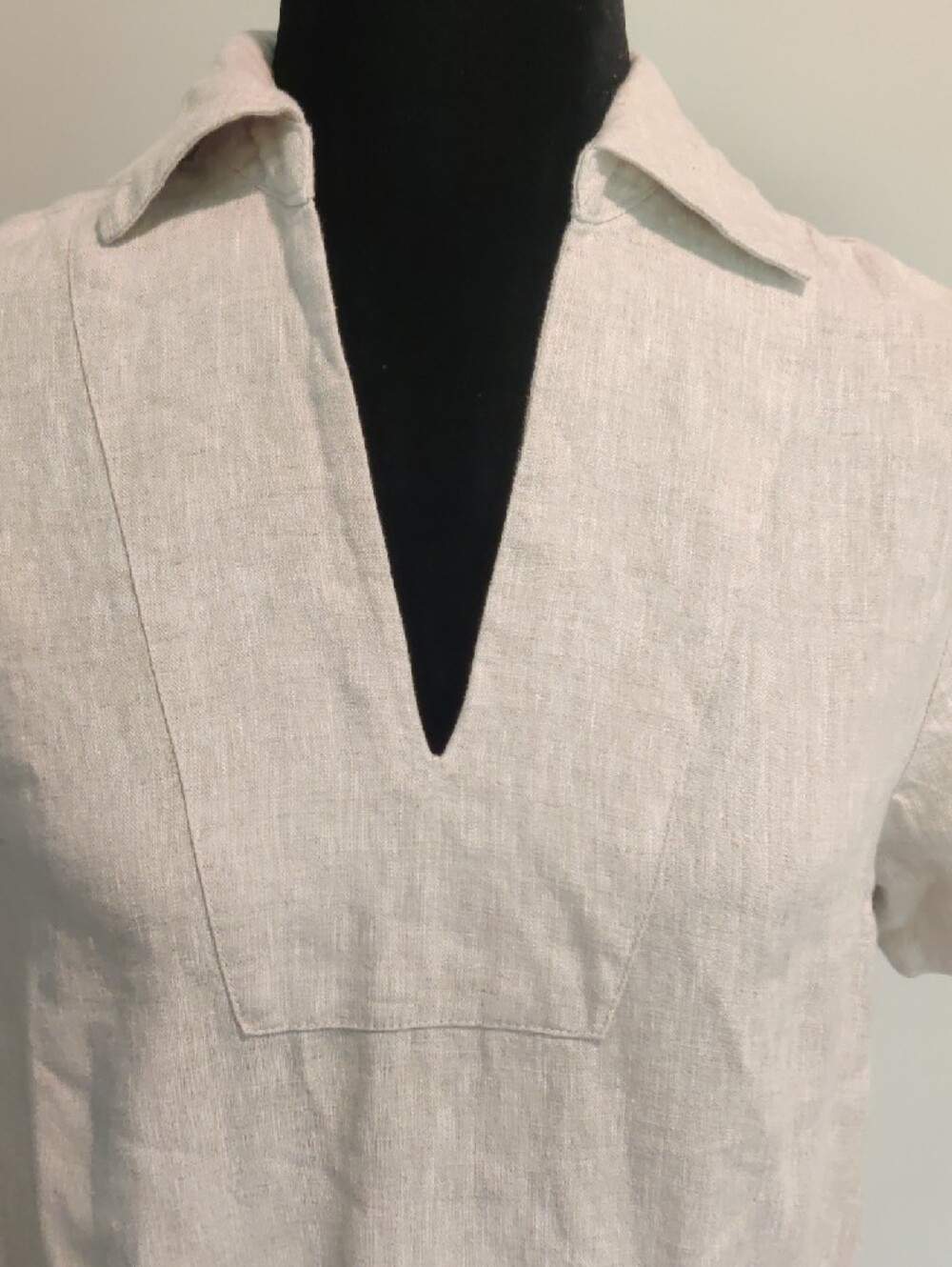 Madewell Linen Split-Neck Tunic Dress - Natural - Picture 5 of 12